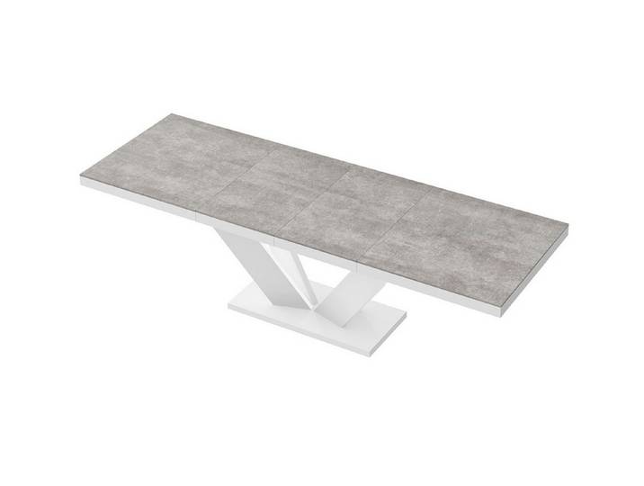 designimpex Esstisch Design Esstisch Tisch HEU-111 Hochglanz ausziehbar 160 bis 256 cm, Esstisch, Esszimmertisch, Tisch, Ausziehtisch, Küchentisch, Esszimmer
