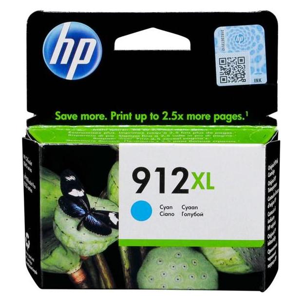 HP 912XL, High Yield Original, Ink Cartridge (C) (3YL81AE#LS3)