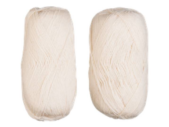 CRELANDO® Laine à chaussettes Anika / Verena / Celina 100 g / 75 g (Verena/crème)