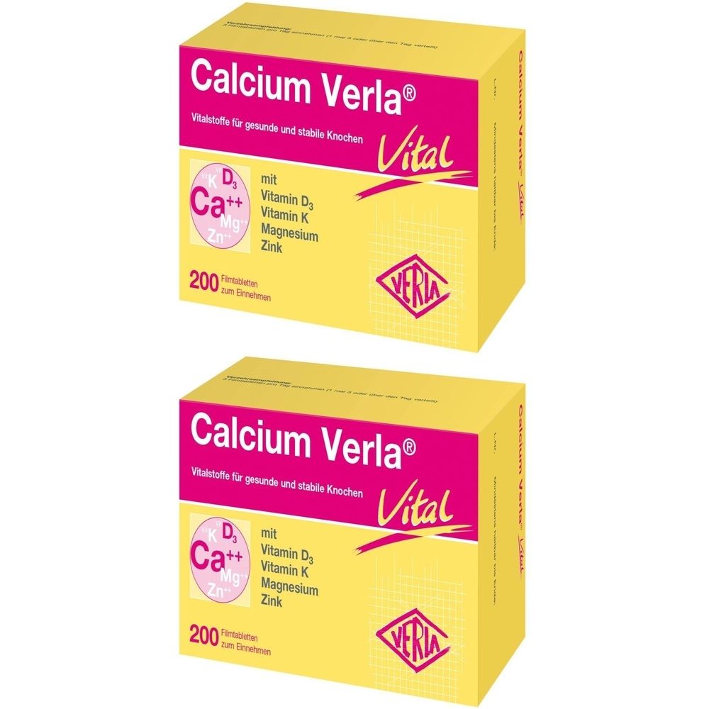Calcium Verla Vital Filmtabletten 2x 2x200 St