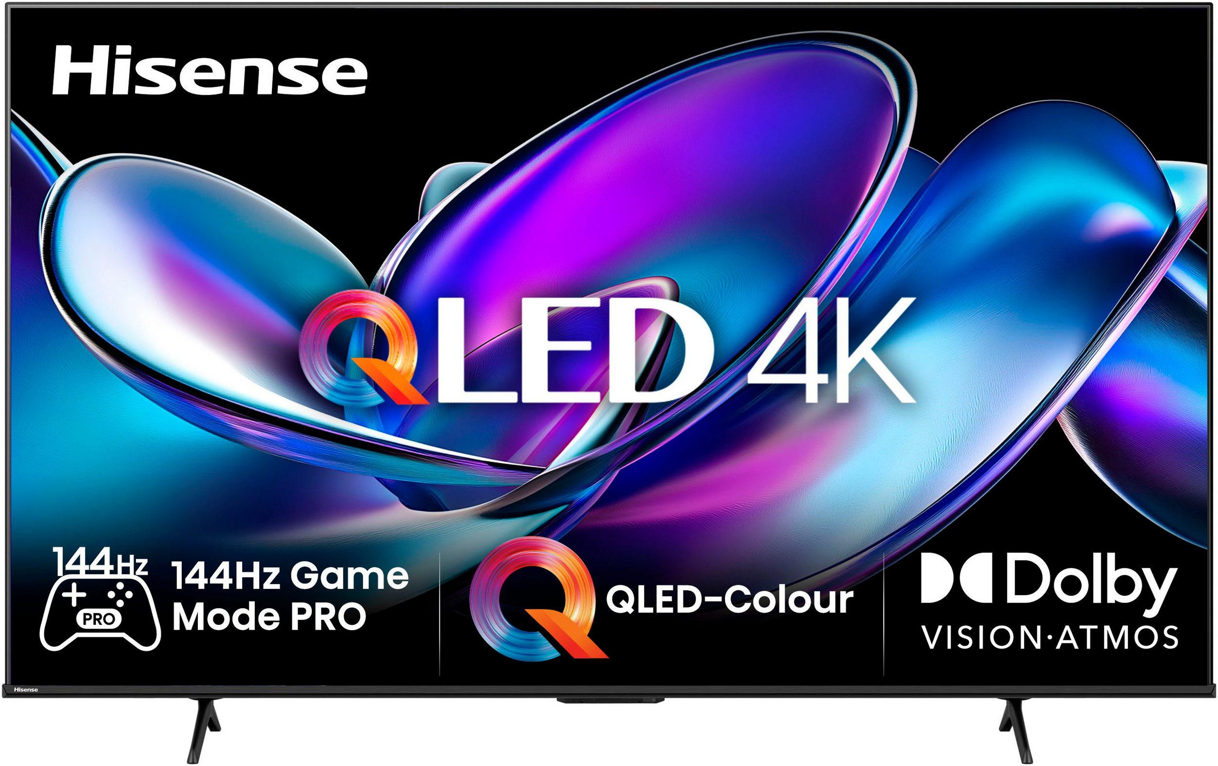 Hisense 75 '' E7Q PRO | Hi-QLED Smart TV 4K 144 Hz, 190,5 cm (75"), 3840 x 2160 Pixel, QLED, Smart-TV, WLAN, Schwarz