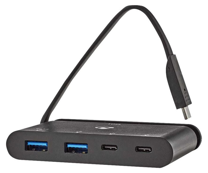 Nedis TCARF250BK USB 3.2 Gen 1 Type-C Hub, Zwart