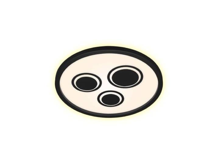 BRILONER Leuchten - LED Deckenleuchte, Deckenlampe inkl. Hintergrundbeleuchtung und Dekorelemente, 22 Watt, 3.000 Lumen, 3.000 Kelvin, Weiß-Schwarz, 42,3cm 7368-015