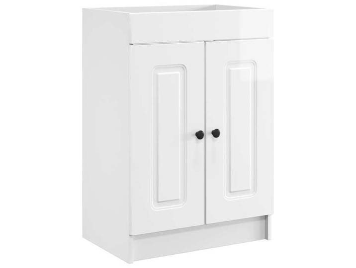 NOUVEAU Armoire sous évier de salle de bain Blanc brillant - VIDAXL - Meuble-lavabo &1_19604