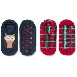 Tchibo - 2 Paar Hausschuhslippersocken - Kinder - Gr. 31-34 - dunkelblau