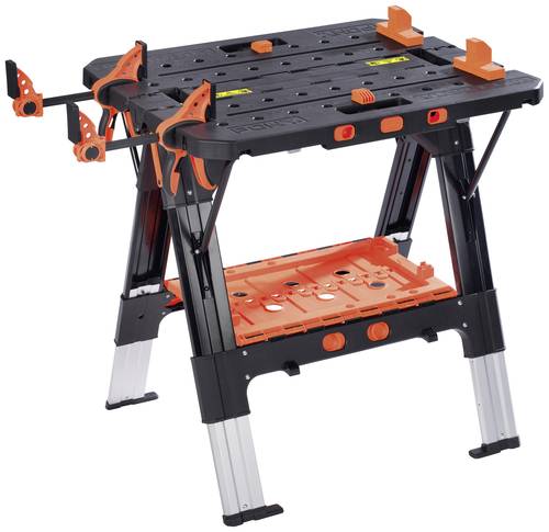 JORGENSEN M60Pro Klappwerkbank (B x T) 635mm x 787mm Schwarz, Orange