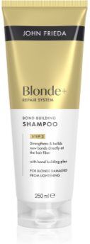 John Frieda Blonde+Repair champô regenerador para cabelo loiro e grisalho 250 ml. Blonde+Repair