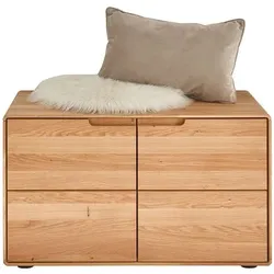 G+K Garderobenbank Stockholm Holz Braun Wildeiche