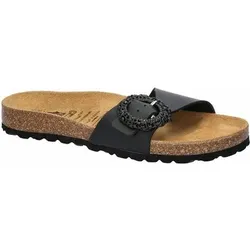 LICO Damen Pantolette Bioline Once Style, Größe 42 in Schwarz Schwarz