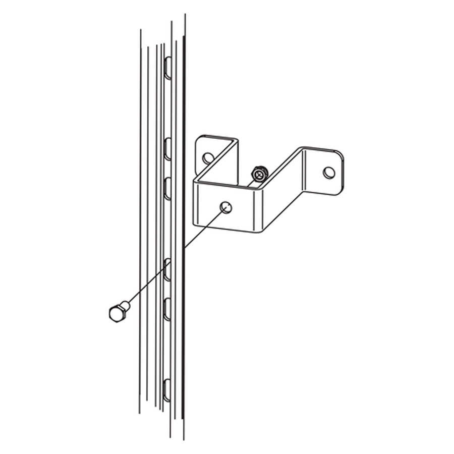 Hailo Professional Hailo H-50 Halterung an Wand mit 150mm Wandabstand aus Stahl
