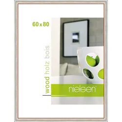 Holz-Wechselrahmen DERBY (BH 60x80 cm) - silber - BH 60x80 cm