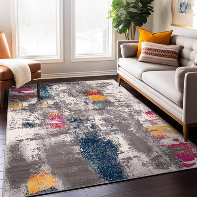 World Rug Gallery Cardiff Contemporary Abstract Area Rug