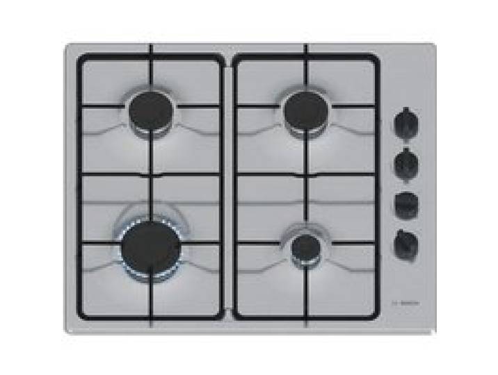 Table de cuisson gaz - BOSCH - PBP6B5K80 - 60 cm - Allumage électrique - Inox