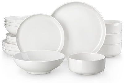 MALACASA LUNA 16-Piece Porcelain Dinnerware Set (Service for 4)