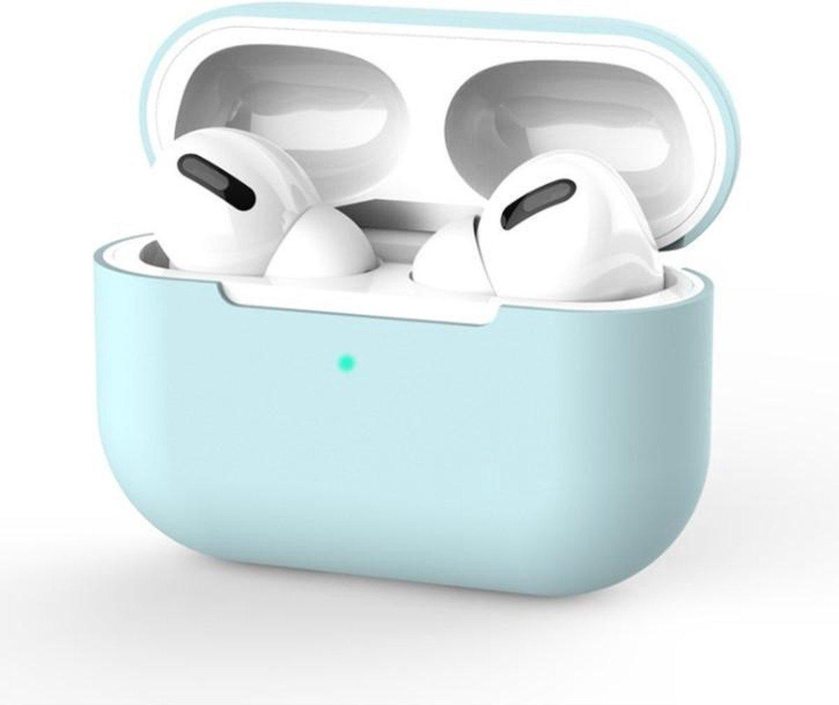 CHPN Siliconen beschermhoesje voor Apple AirPods Pro - Lichtblauw