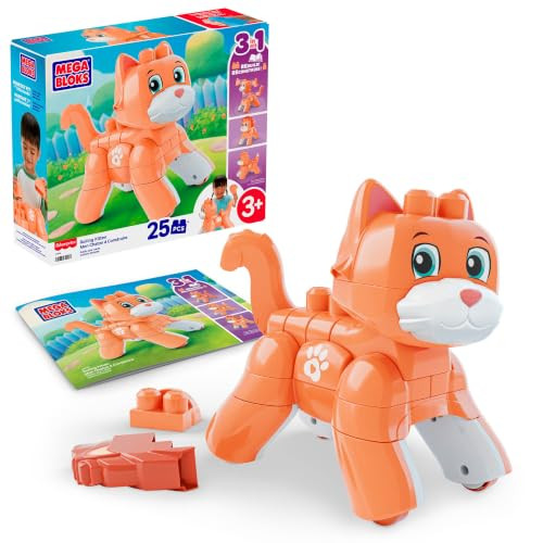 Fisher-Price Mega Bloks 3-in-1 rollende kitten bouwset