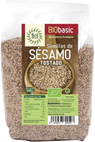 Sol Natural Toasted sesame seeds Bio 500 gr 500 gr