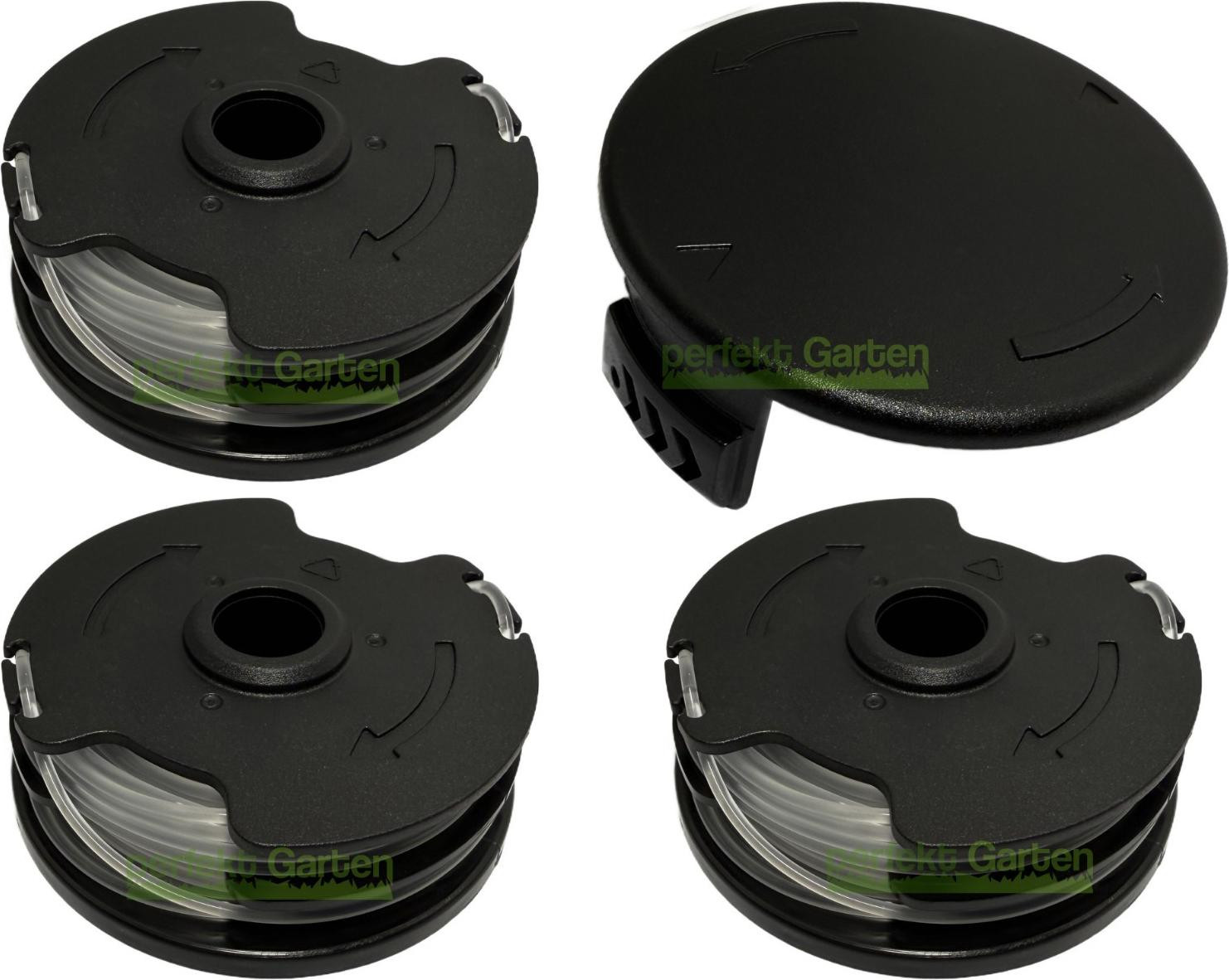 Parkside Accessoires voor PRTA 20-Li Grastrimmer: 3 Spoelen met Draad en Afdekking