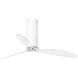 Energiespar Deckenventilator Tube Weiß glänzend