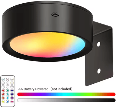 Inspire Picks Magnetic LED Wall Light 360 Rotating Dimmable Picture & Cabinet Spotlight With Touch & Remote Control new Black rgb Light
