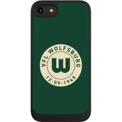 Nivocase Handyhülle für Apple iPhone 8 Hülle NIVOpure Case Schwarz Offizielles Lizenzprodukt VfL Wolfsburg (Apple iPhone 8), Smartphone Hülle, Schwarz