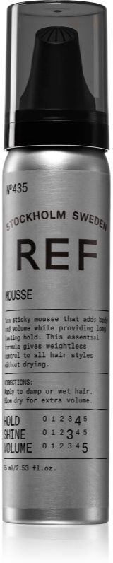 REF Styling Mousse mousse volumisante luxe pour une fixation longue durée 75 ml