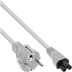 INLINE Netzkabel für Notebook, 3pol Kupplung, grau, 0,5m
