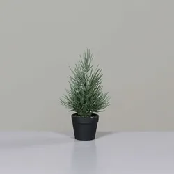 dpi Künstlicher Tannenbaum im Kunststoff Topf, 22 cm