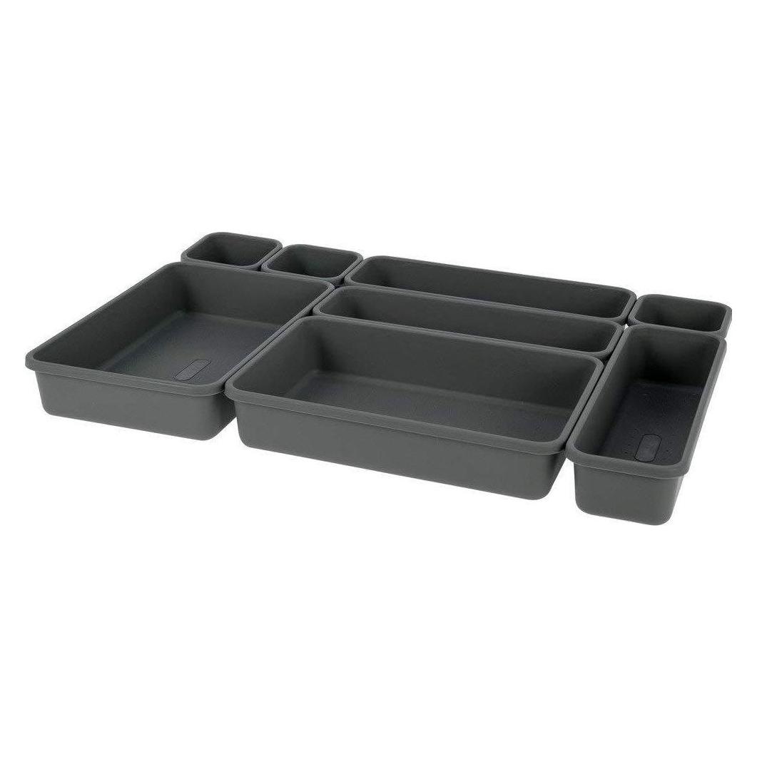 Storage Solutions Organizery do szuflad - 8 szt w komplecie, kolor szary (42116982)