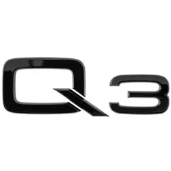 Audi Modellbezeichnung in Schwarz Heck Q3 83A071803