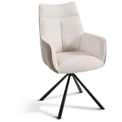 2er-Set BOOOM Stuhl Salvador Stoff Beige