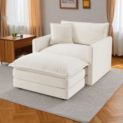 "41.4"" Chenille Modern Accent Chair with Flexible Combination Design"