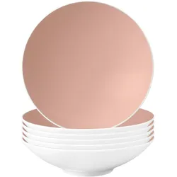 Seltmann Life Fashion Suppenteller, Teller, Rosa, Weiss
