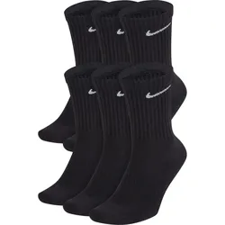 6er Pack NIKE Everyday Cushioned Crew-Trainingssocken black/white 46-50