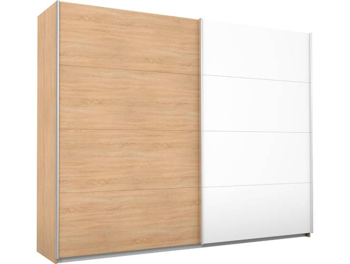 rauch Quadra Kleiderschrank Schrank Gaderobe mit Möglichkeit zur individuellen Frontgestaltung, leichtgängige Türen