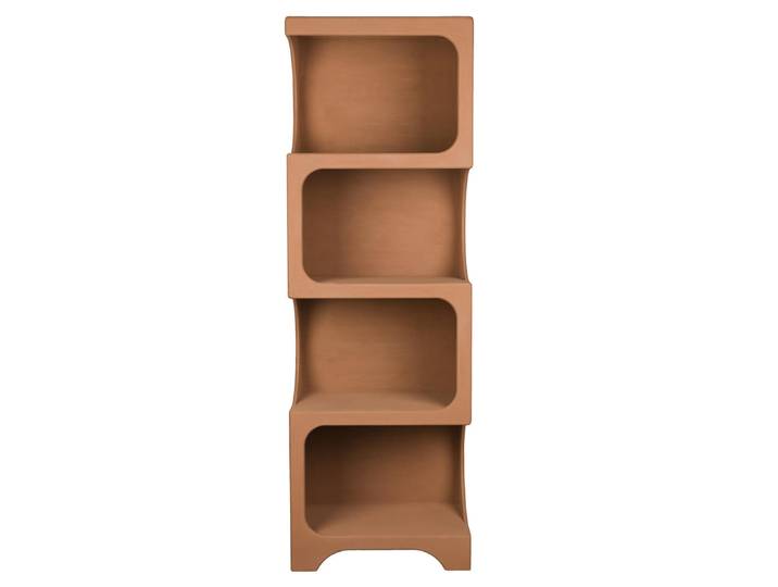 Wandregal Velivo L – aus MDF in Terrakotta - Terrakotta - Luxusbetten24