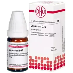 CAPSICUM D 30 Globuli 10 g Globuli