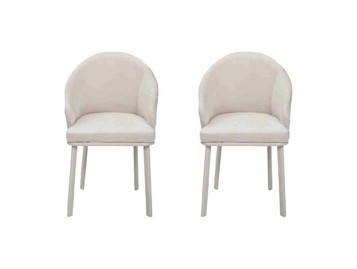 Xlmoebel Sitzgruppe Moderne gepolsterte Esszimmerstühle in Weiß mit elegantem Design, (2-tlg., 2x Stühle), Hergestellt in Europa