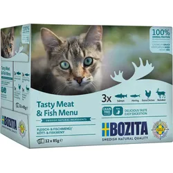 Bozita Pouch Multibox Fisch & Fleisch in Sauce 1x1.02 kg