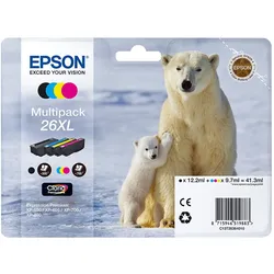 Epson, Druckerpatrone, 26 (BK, C, M, Y)