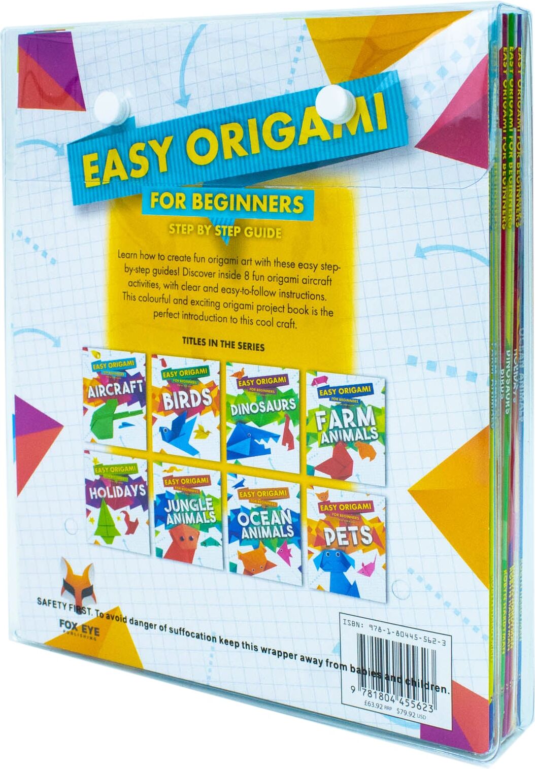 Fox Eye Publishing Step By Step Guide To Easy Origami For Beginners 8 Books Collection Set by Robyn Hardyman - Paperback - Aircraft, Birds, Dinosaurs & More - Ages 7-11