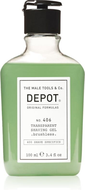 DEPOT 400 SHAVE SPECIFICS NO. 406 TRANSPARENT SHAVING GEL .brushless. Shaving Gel brushless 100 ml