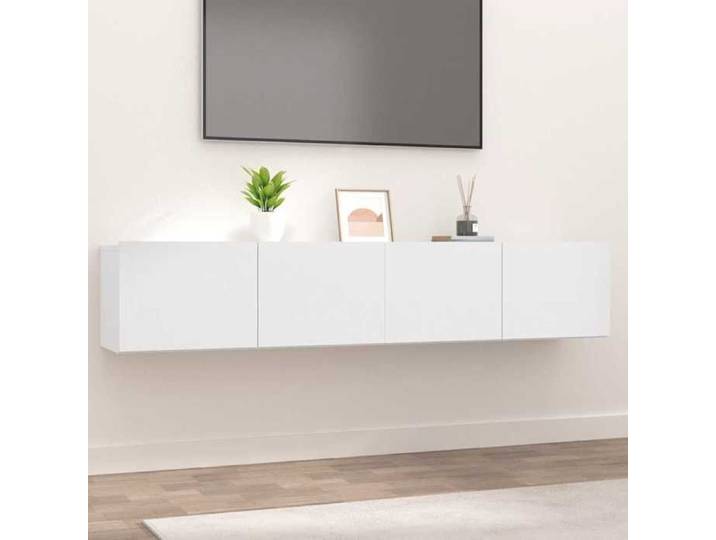 Lot de 2 Meubles TV-Meuble de rangement 2 pcs - bla Meubles TV 2 pcs blanc 80x30x30 cm - bois d'ingénierie 71577