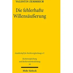 Zemmrich:Die fehlerhafte Willensäusserun, Sachbücher von Valentin Zemmrich