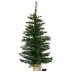 Gartenpirat Kleiner Künstlicher Weihnachtsbaum 90 cm beleuchtet batteriebetrieben