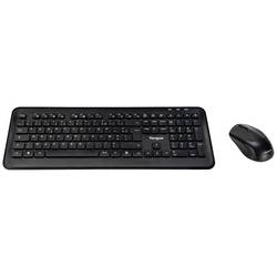 Targus AKM610FR Funk Tastatur, Maus-Set Geräuscharme Tasten Französisch, AZERTY Schwarz