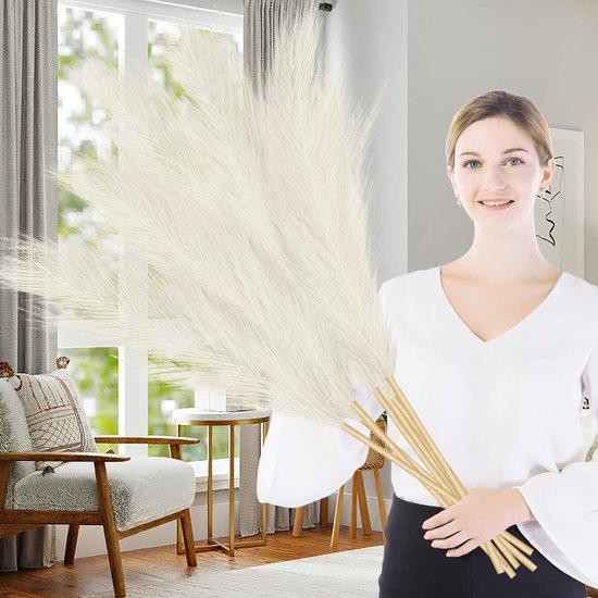 Benza Kunstmatig pampasgrasboeket met 7 stelen van 100 cm voor boheemse decoratie en bruiloften
