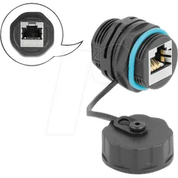 DELOCK 86695 - Kabelverbinder RJ45 Buchse zu RJ45 Buchse Cat.6A