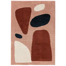 benuta Pop Hochflor Shaggyteppich Louise Multicolor 160x230 cm - Hochflor Teppich für Wohnzimmer
