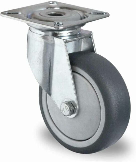 CASCOO Roulette pivotante ø 75 mm Série P2T2 à roulements à billes (SAPA2C0075P2T2B42)